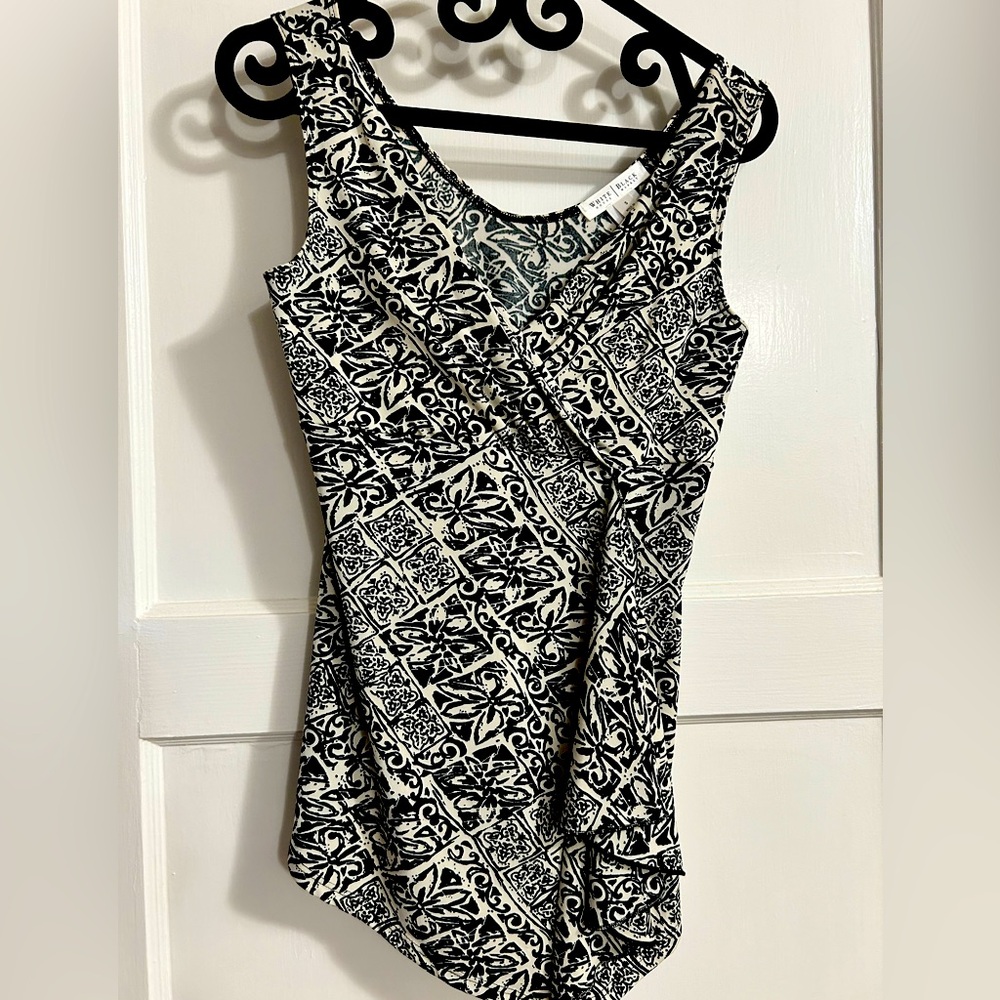 White House black market, dressy tank style blouse